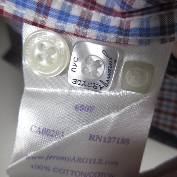 Jeremy Argyle NYC button up shirt sz L - Picture 5 of 6